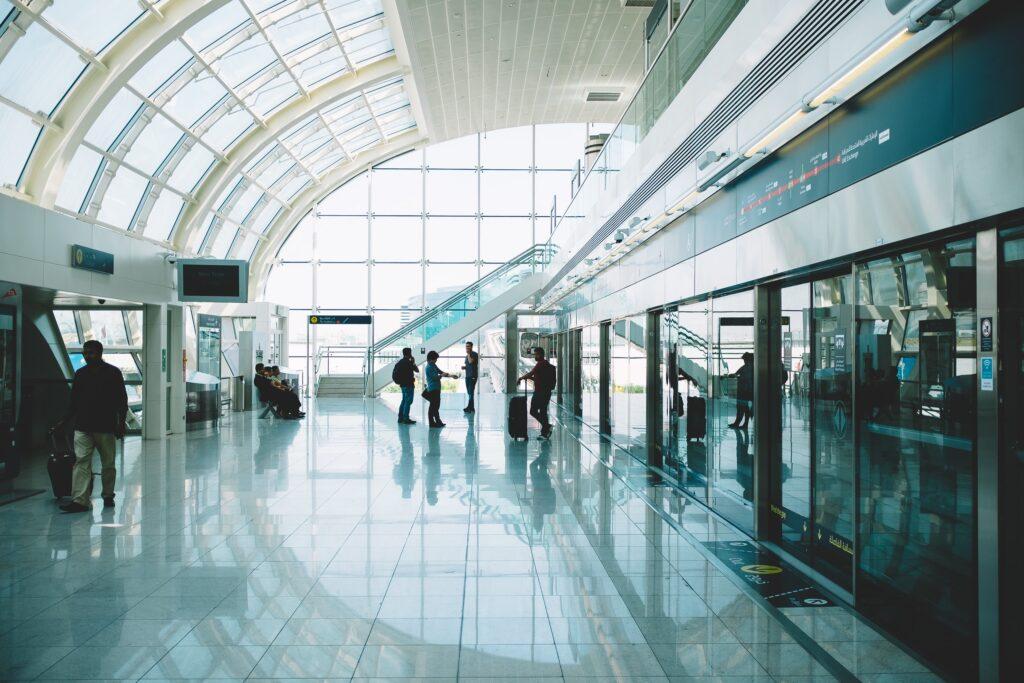 Airport lobby in Dubai, UAE