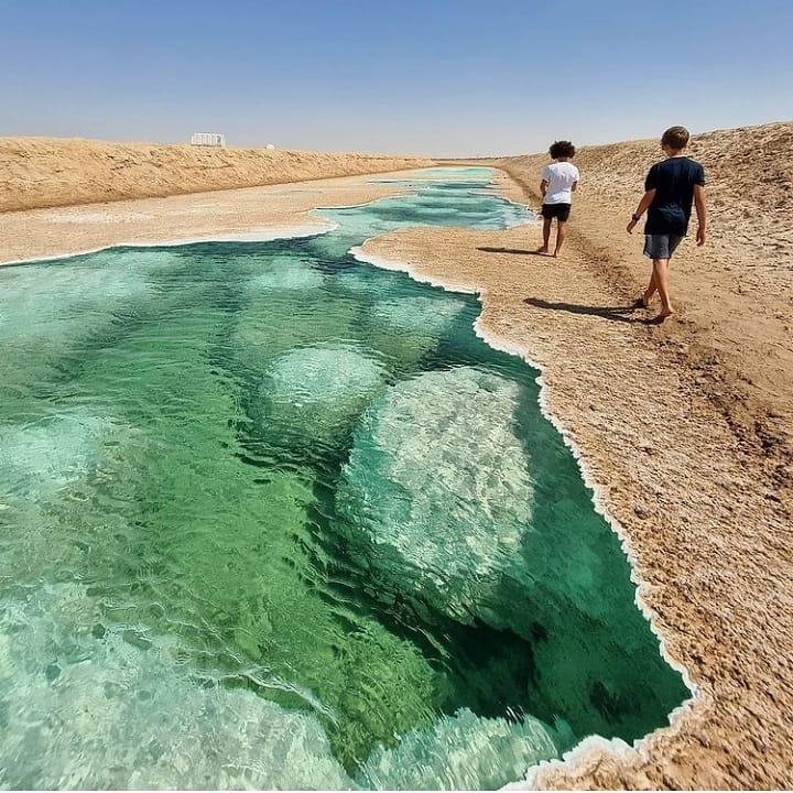 Salt Lake in Abu Dhabi