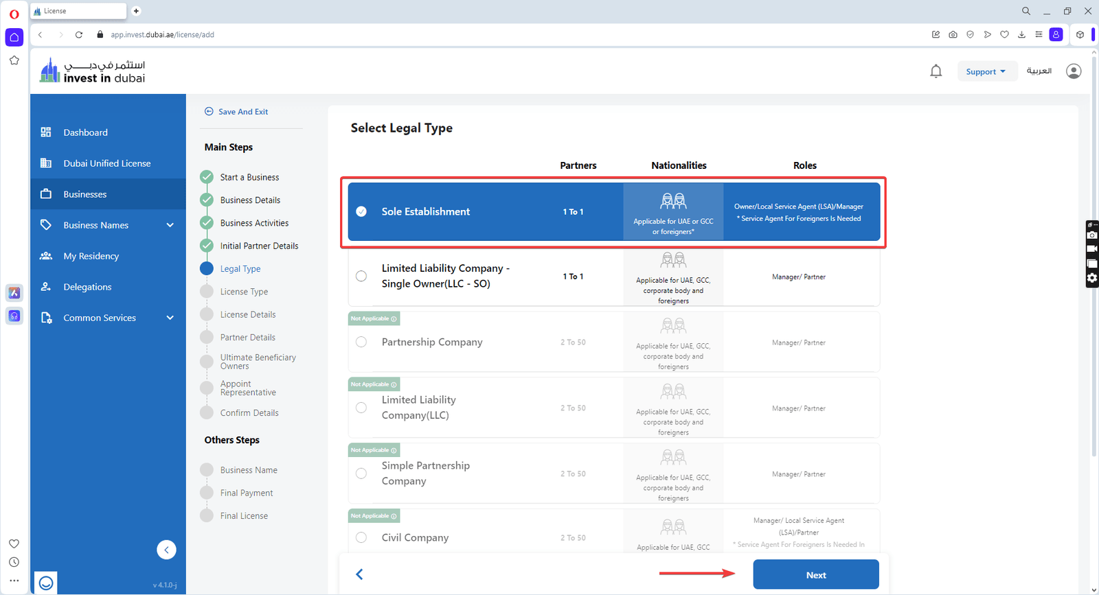 ETrader License - Invest In Dubai Sole Establishment