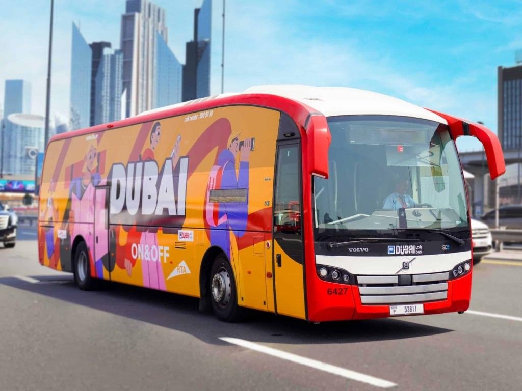 Dubai Tourist Bus at Dubai Mall station